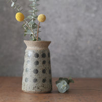 Storm Grey Blue Spotty Vase