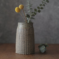 Stormy Blue/ Grey striped Vase