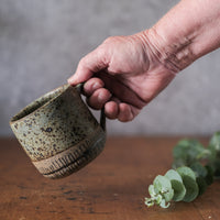 Small Cup in Storm with Lines