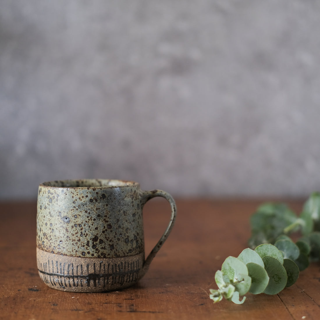 Small Cup in Storm with Lines