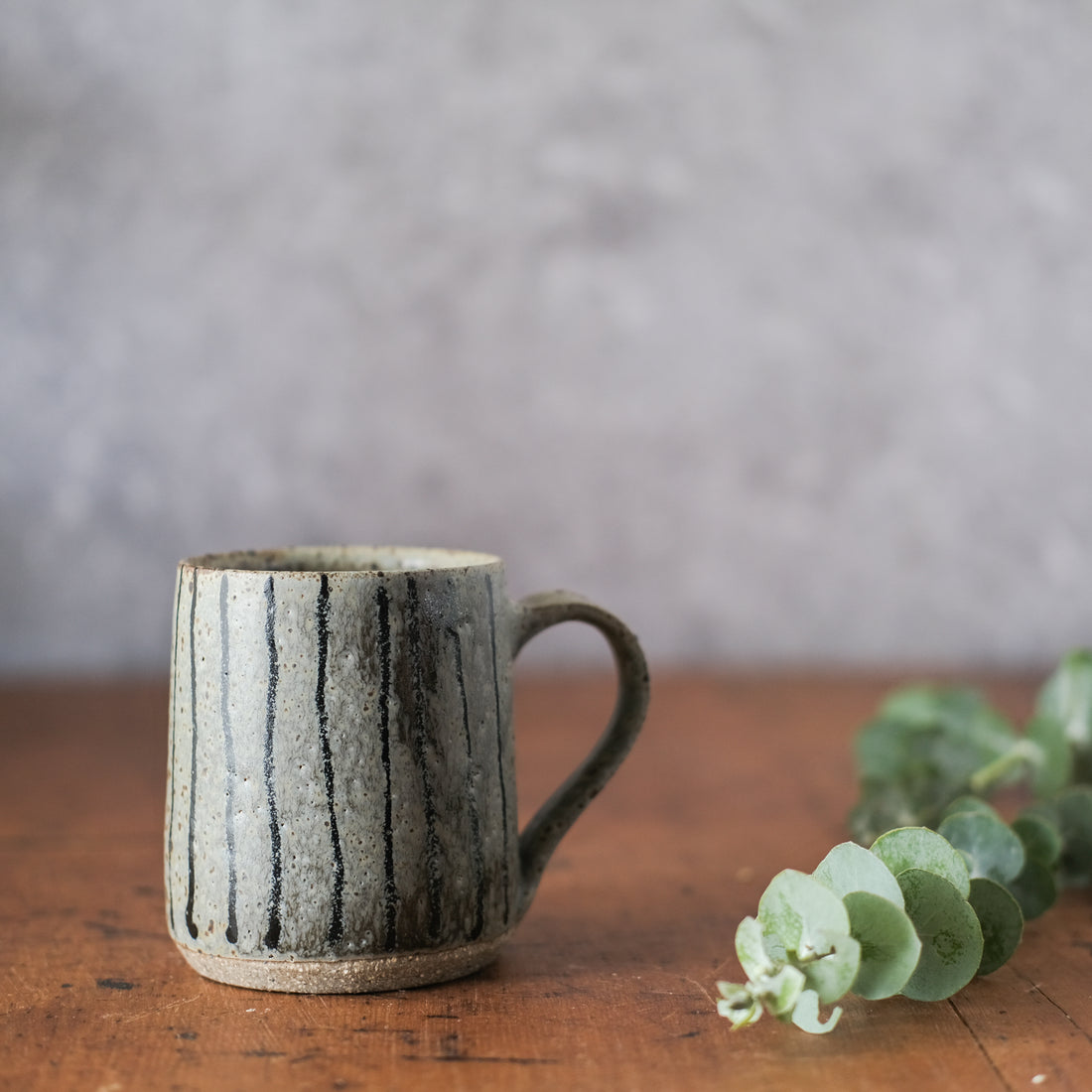 Tall Cup with Lines in Storm No 2