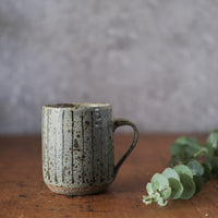 Tall Cup with Lines in Storm