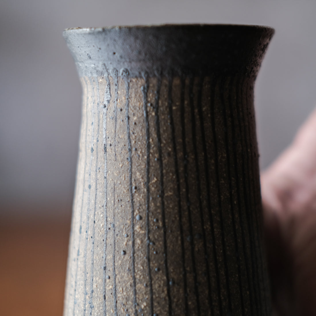 Small Lined Vase