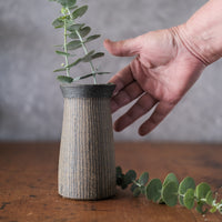 Small Lined Vase