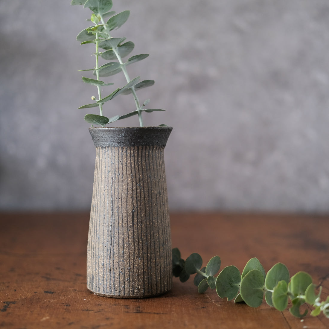 Small Lined Vase