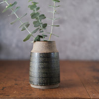 Small Blue Grid Vase