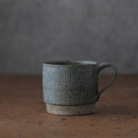Mostly stacking cup in alpine blue lines