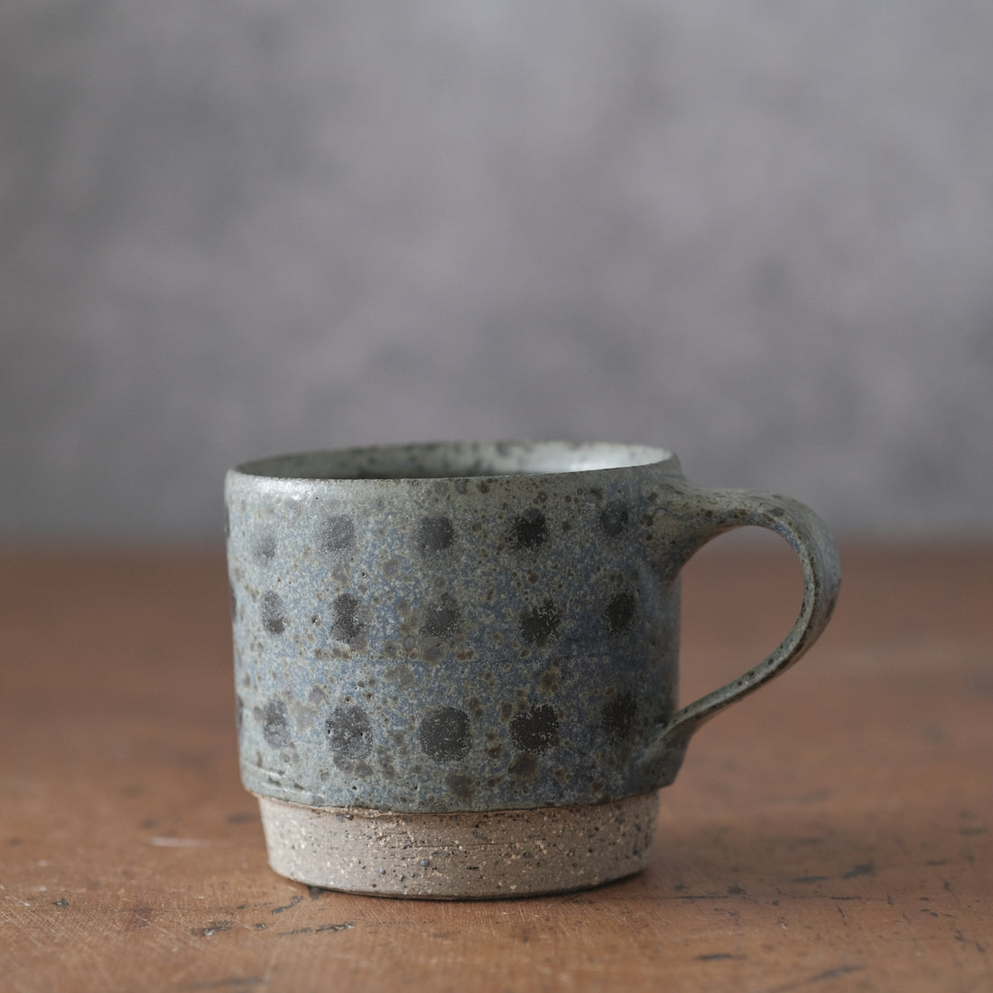 Mostly stacking cup in spotty blue