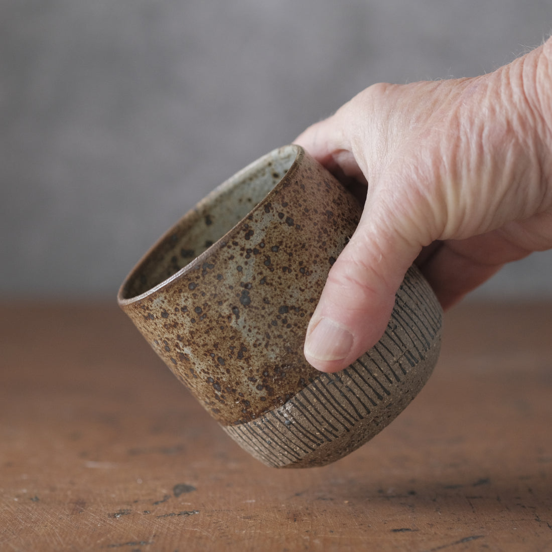Cup in Grey Speckle