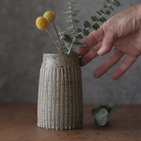 Stormy Blue/ Grey striped Vase