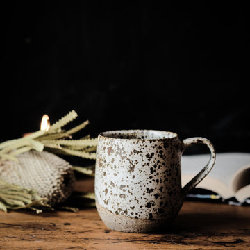 Mug in Dusty White Speckle